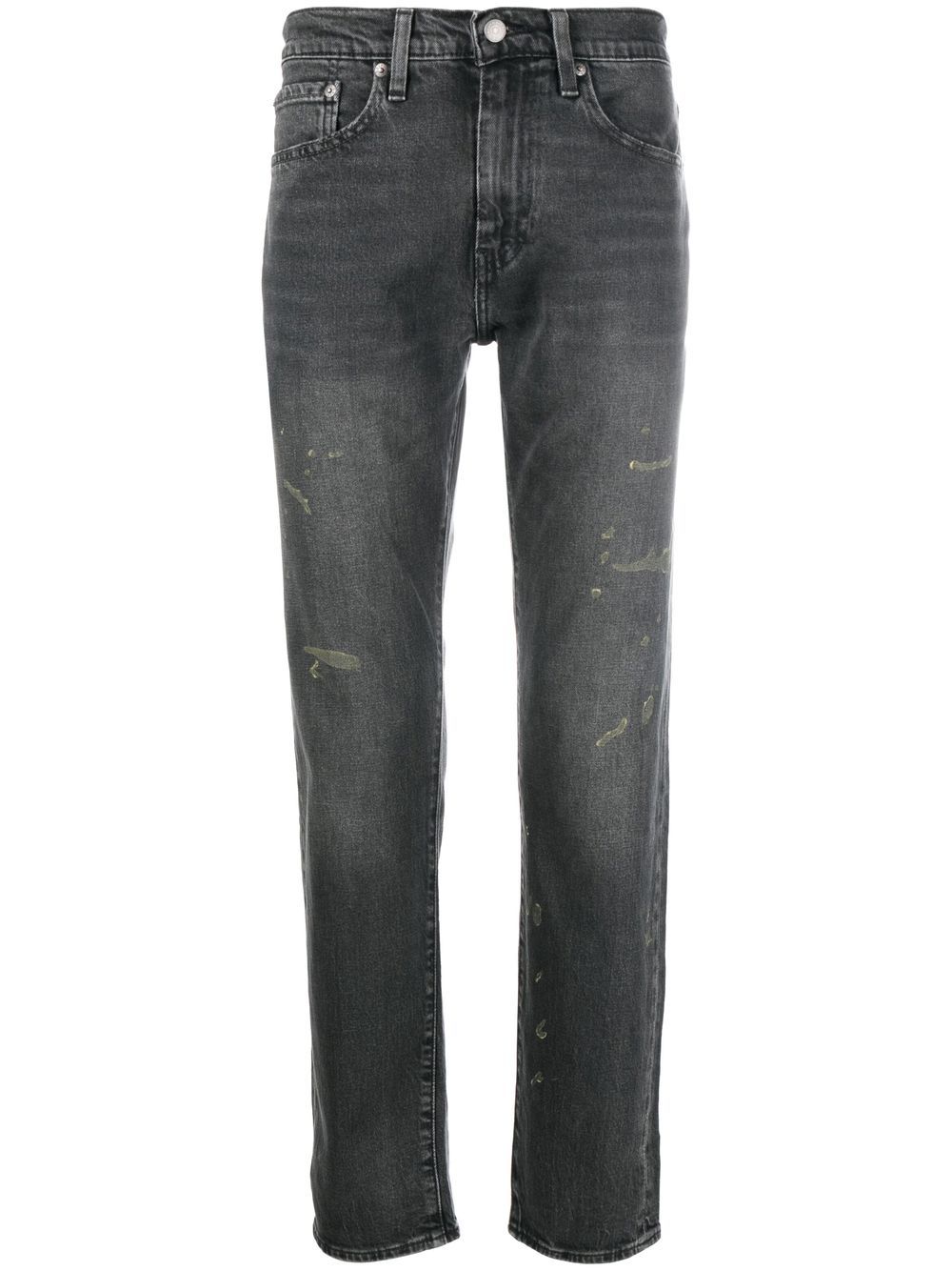 Levi's distressed straight leg jeans - Black von Levi's