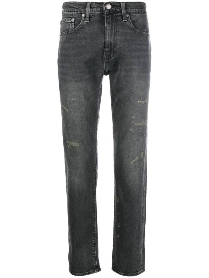 Levi's distressed straight leg jeans - Black von Levi's