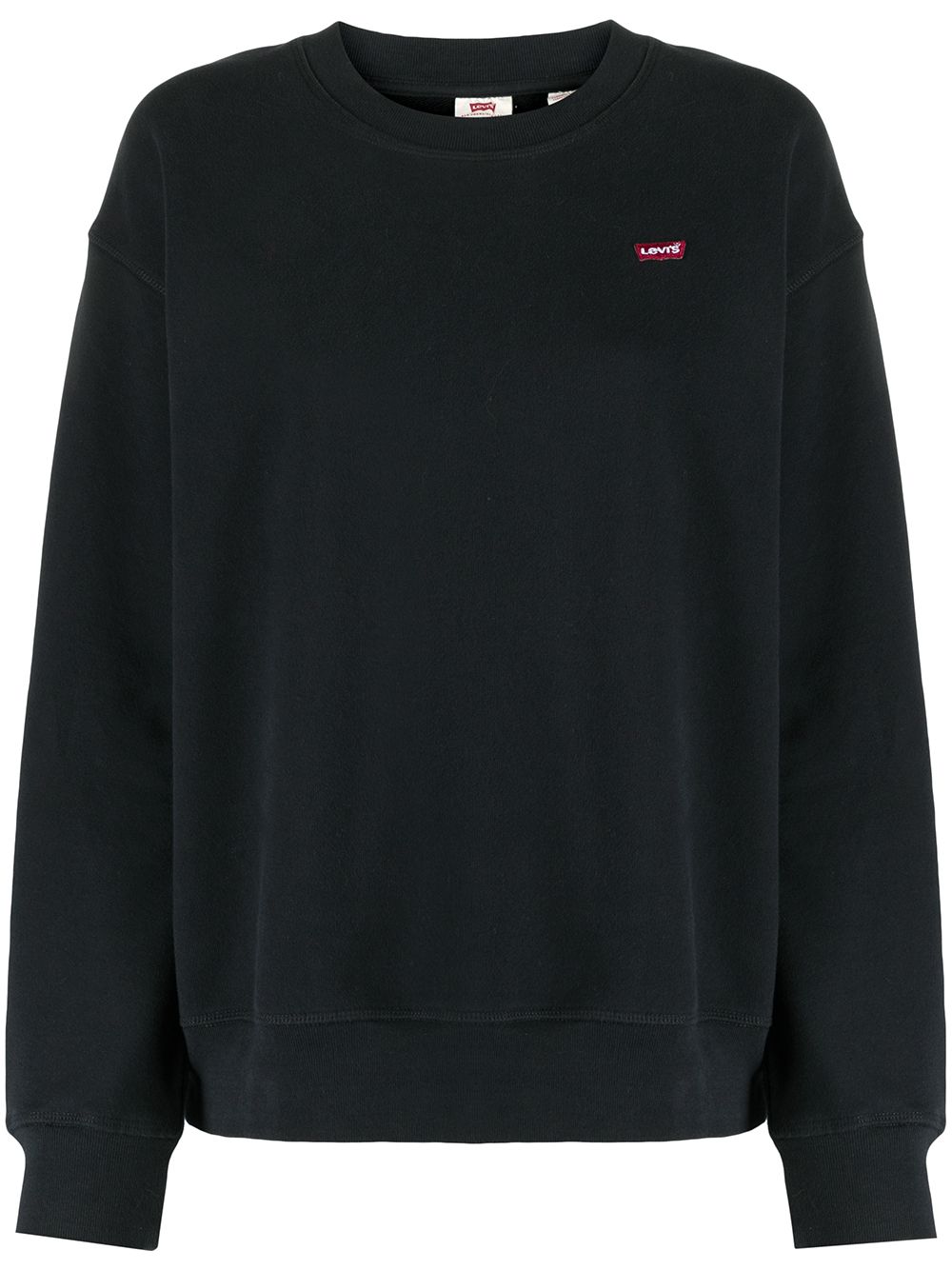 Levi's logo embroidered sweatshirt - Black von Levi's