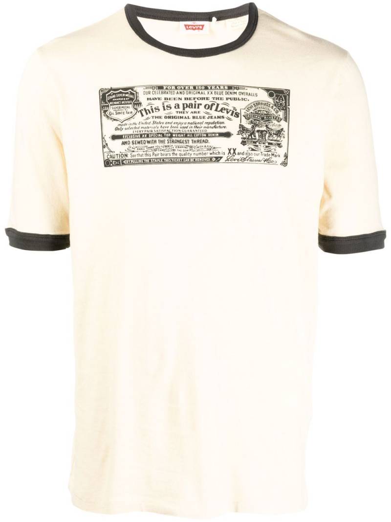 Levi's mission dollar bill t-shirt - Neutrals von Levi's