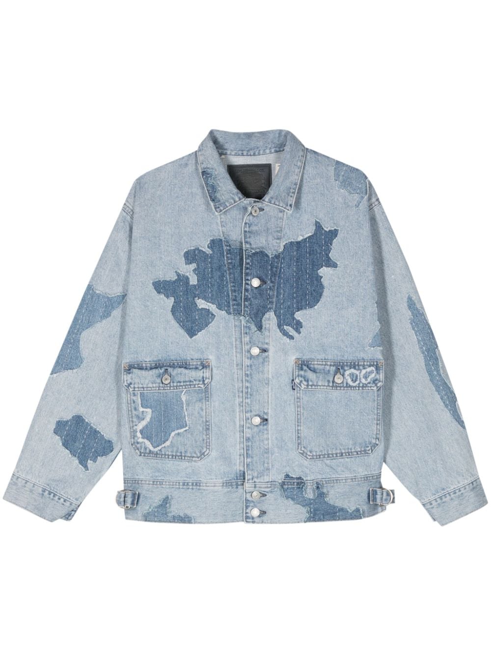 Levi's patchwork-design denim jacket - Blue von Levi's