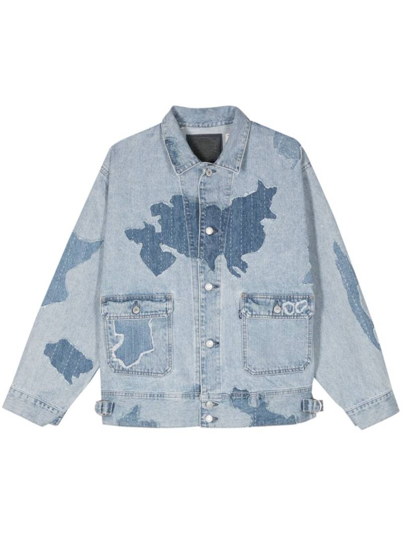 Levi's patchwork-design denim jacket - Blue von Levi's