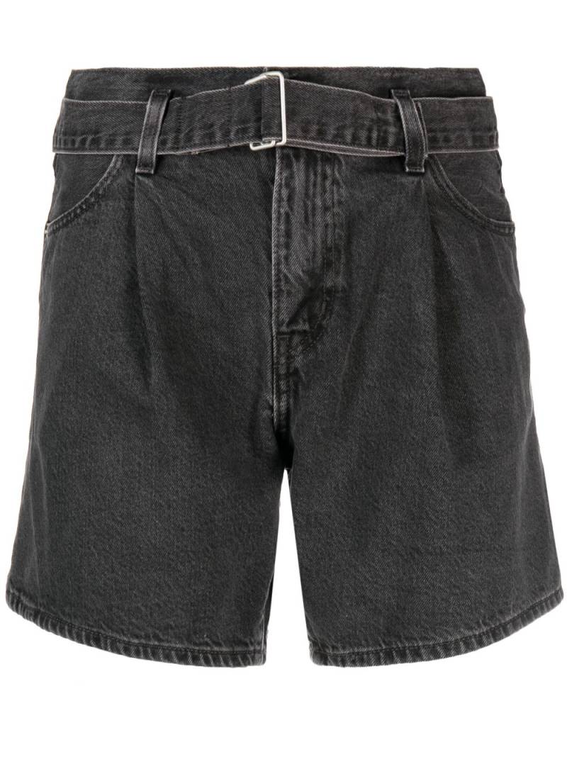 Levi's pleated denim shorts - Black von Levi's