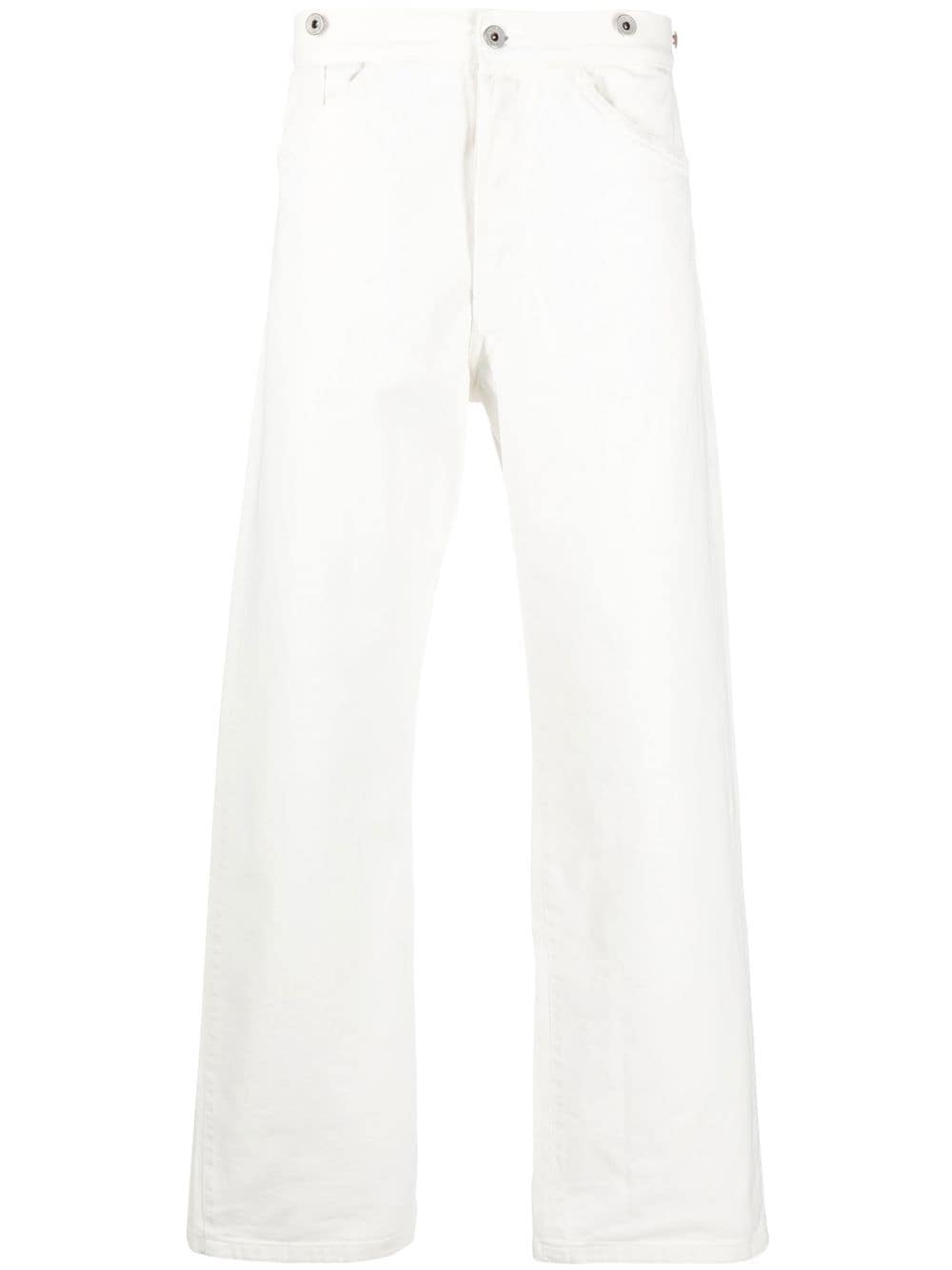 Levi's straight leg cotton jeans - White von Levi's