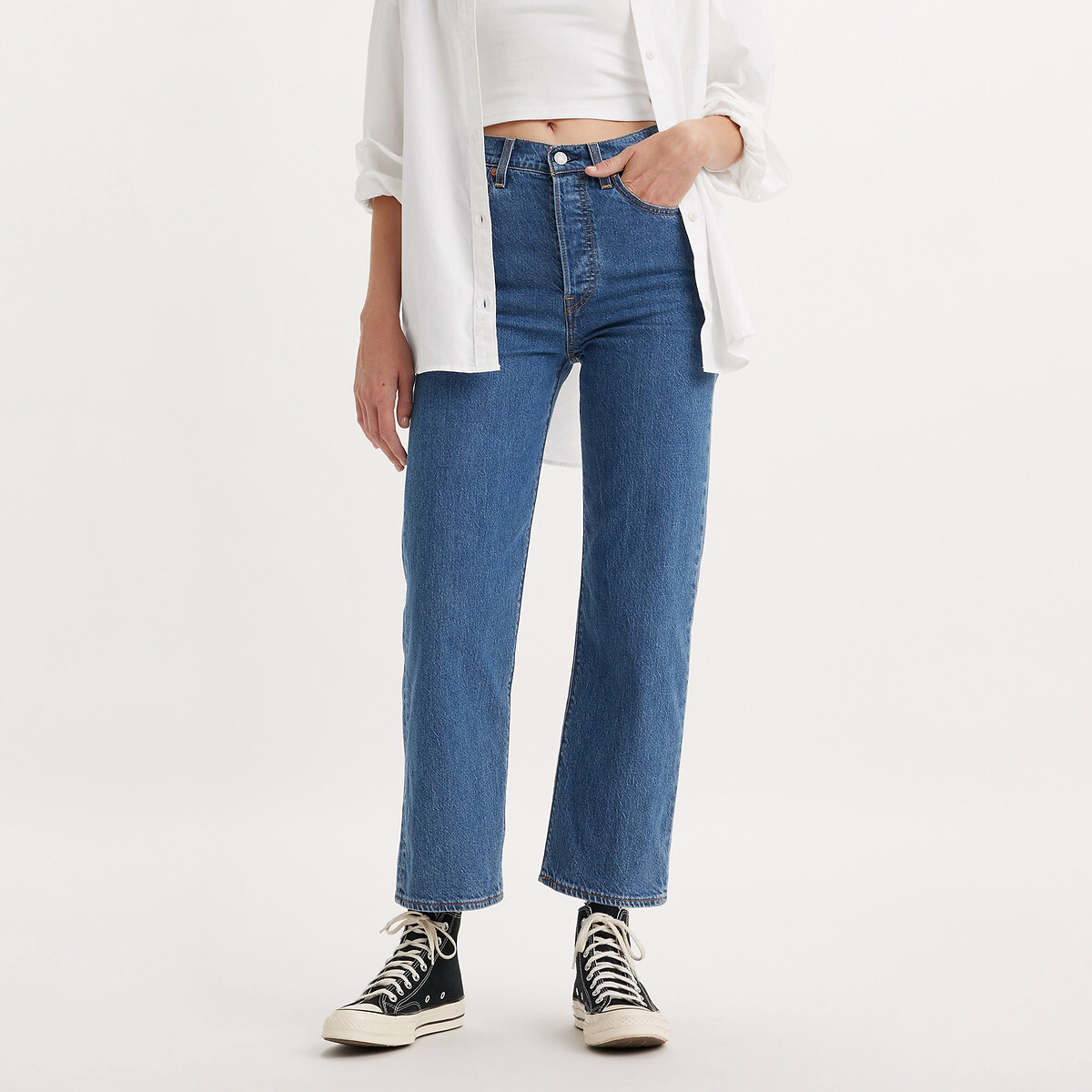 Ribcage Straight Ankle Jeans von Levi's