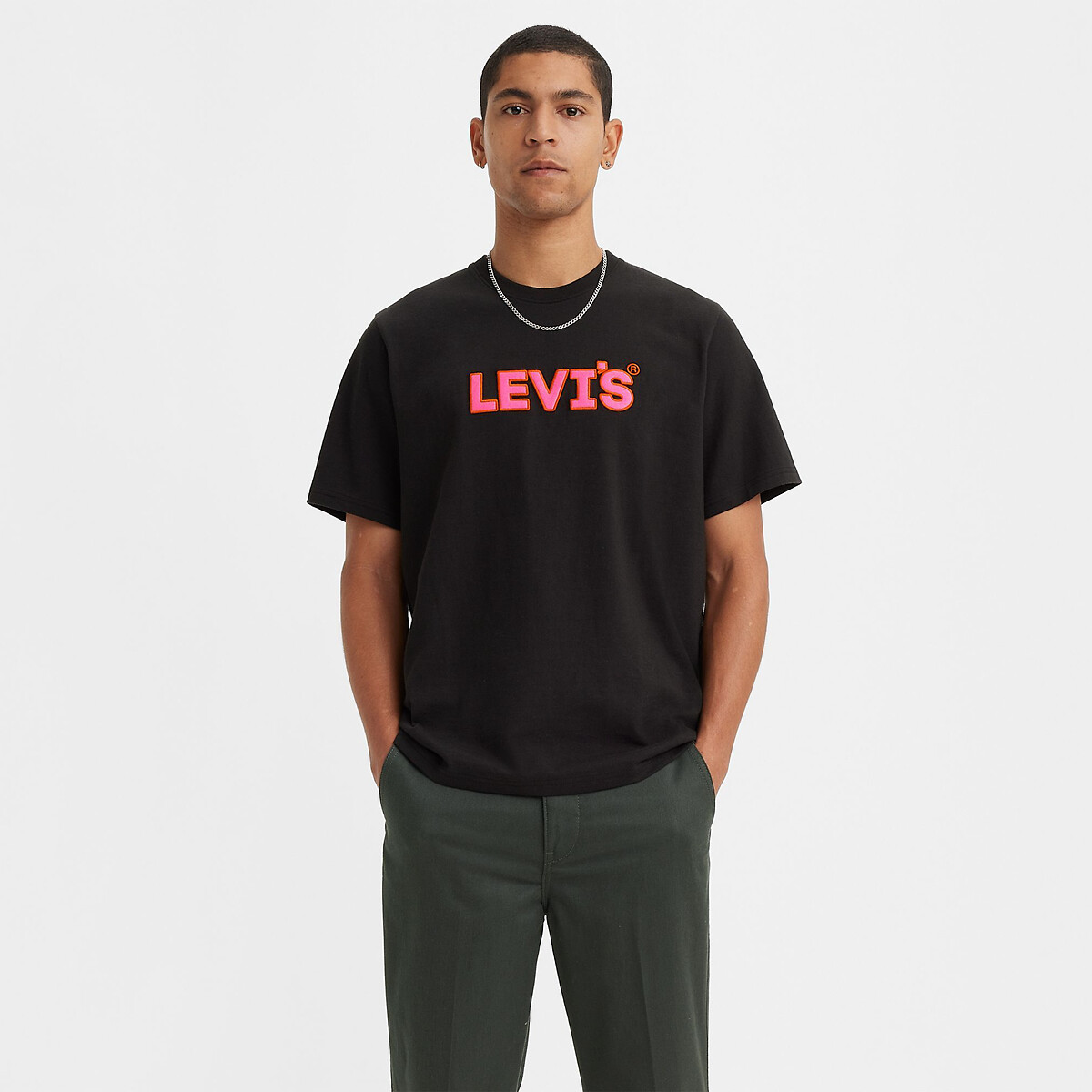 T-Shirt mit Filz-Logo, Loose-Fit von Levi's