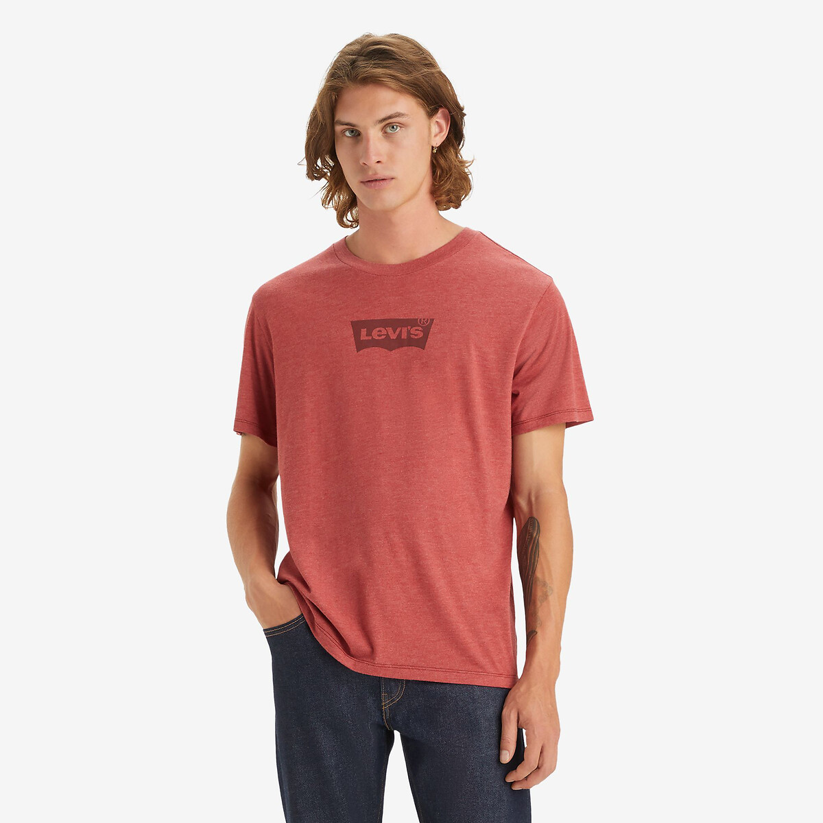 T-Shirt mit rundem Ausschnitt und Logo von Levi's