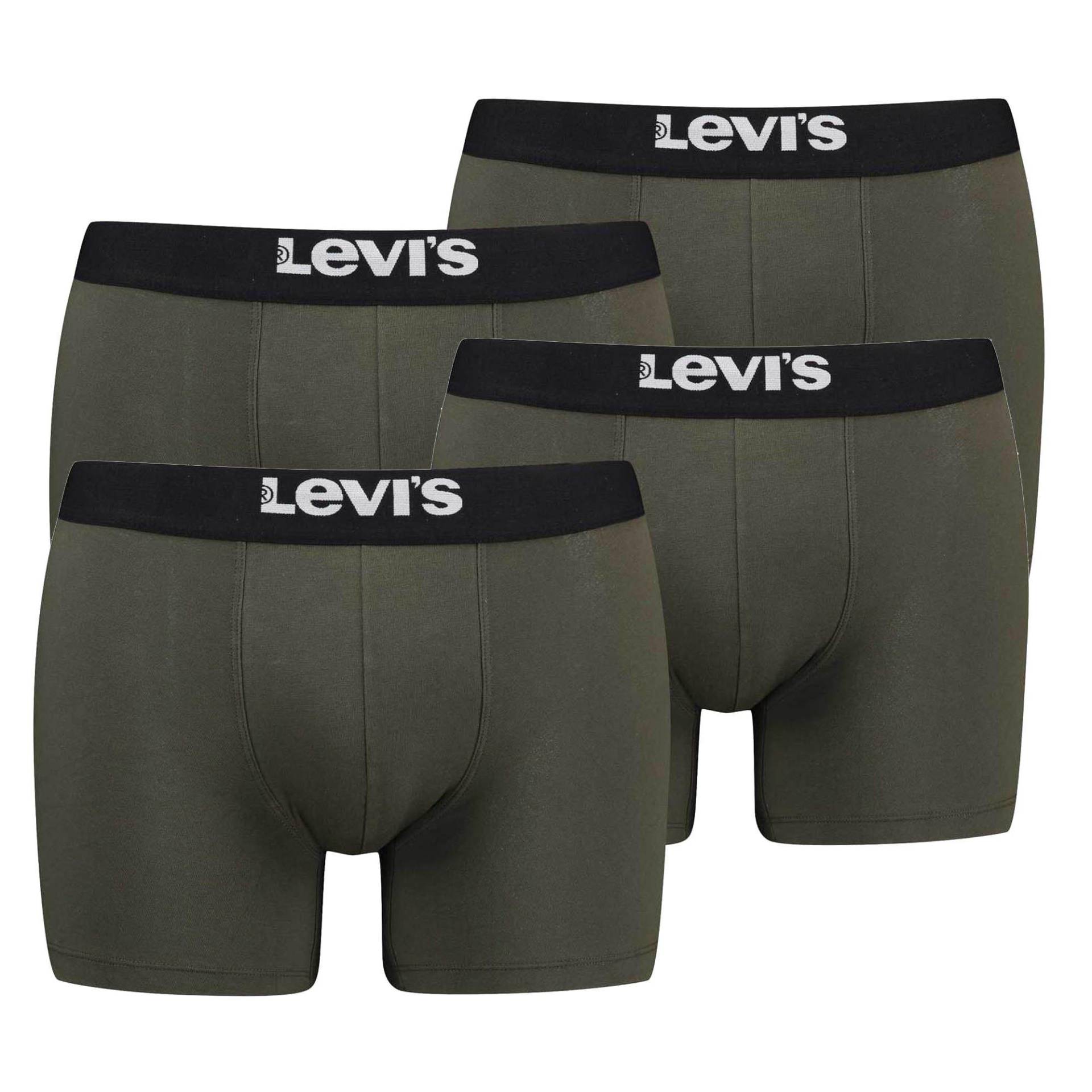 Boxershort Stretch Herren Grün S von Levis