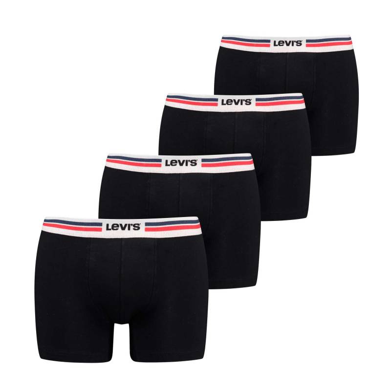 Boxershort Stretch-men Placed Sprtswr Logo Boxer Brief Org 4p E Herren Schwarz M von Levis