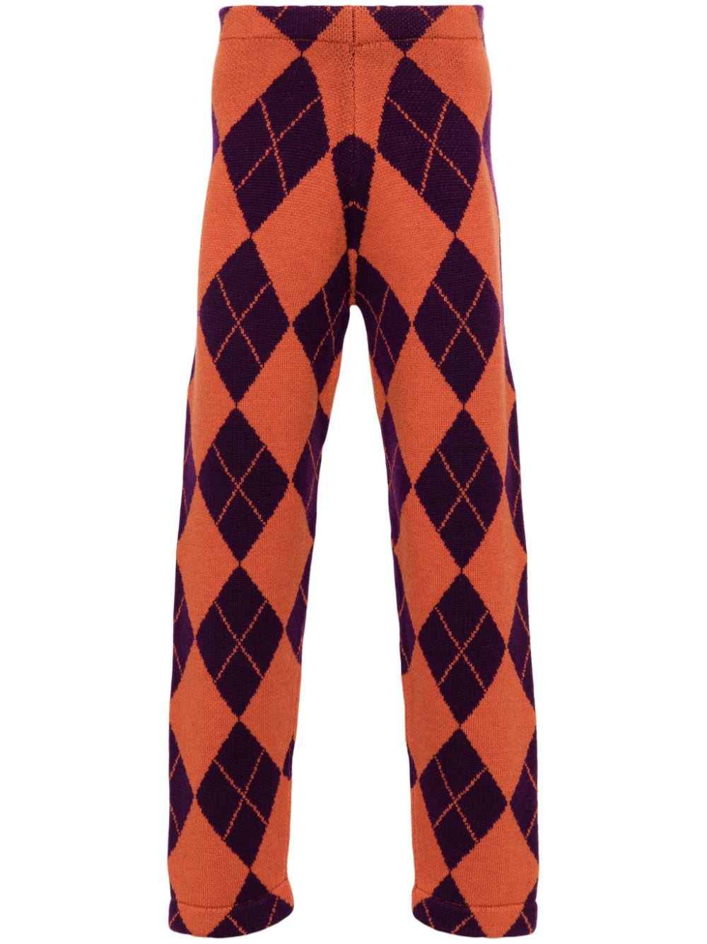 Liberal Youth Ministry Arlequin wool straight-leg trousers - Orange von Liberal Youth Ministry