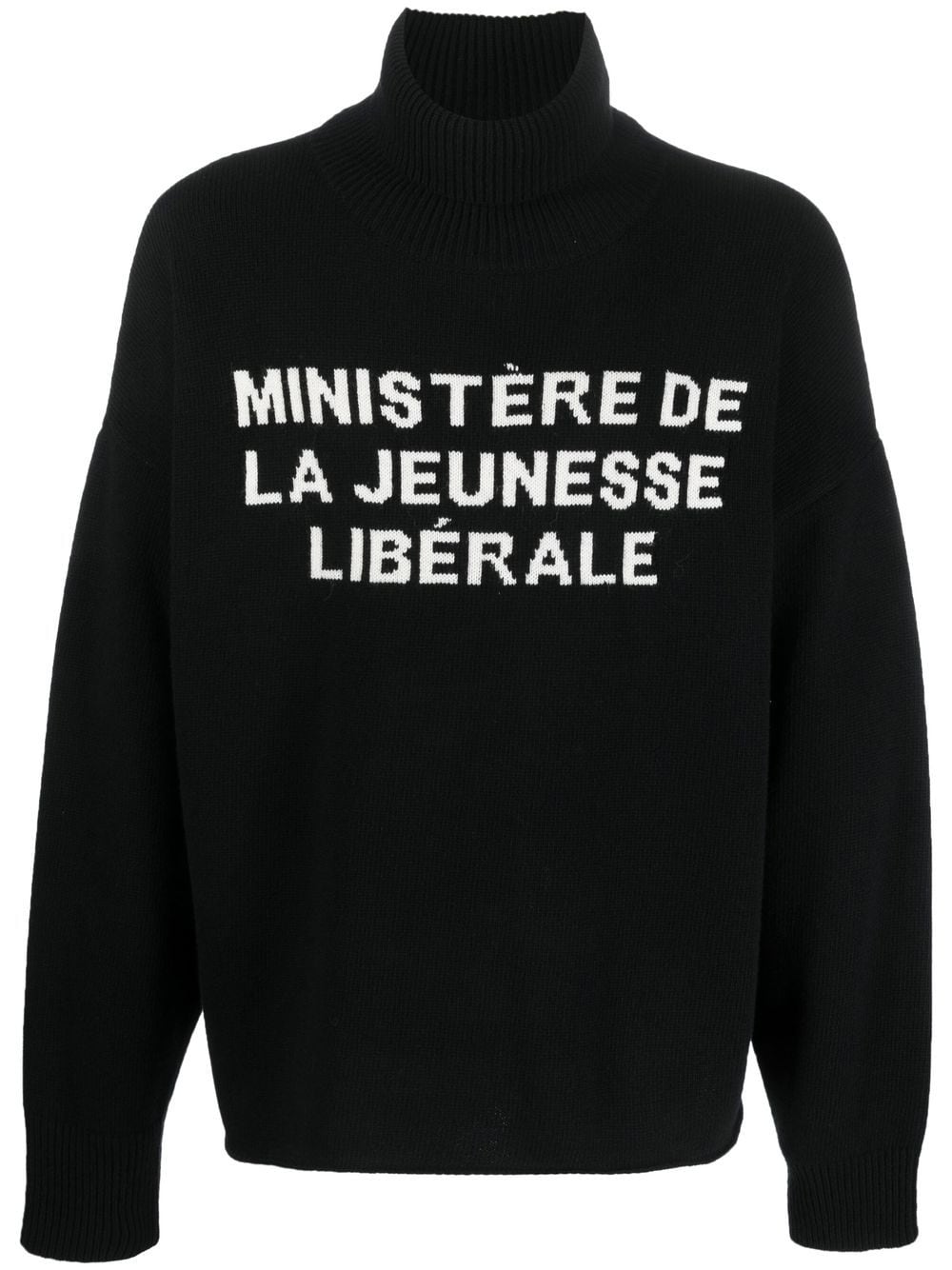 Liberal Youth Ministry intarsia-knit roll-neck jumper - Black von Liberal Youth Ministry