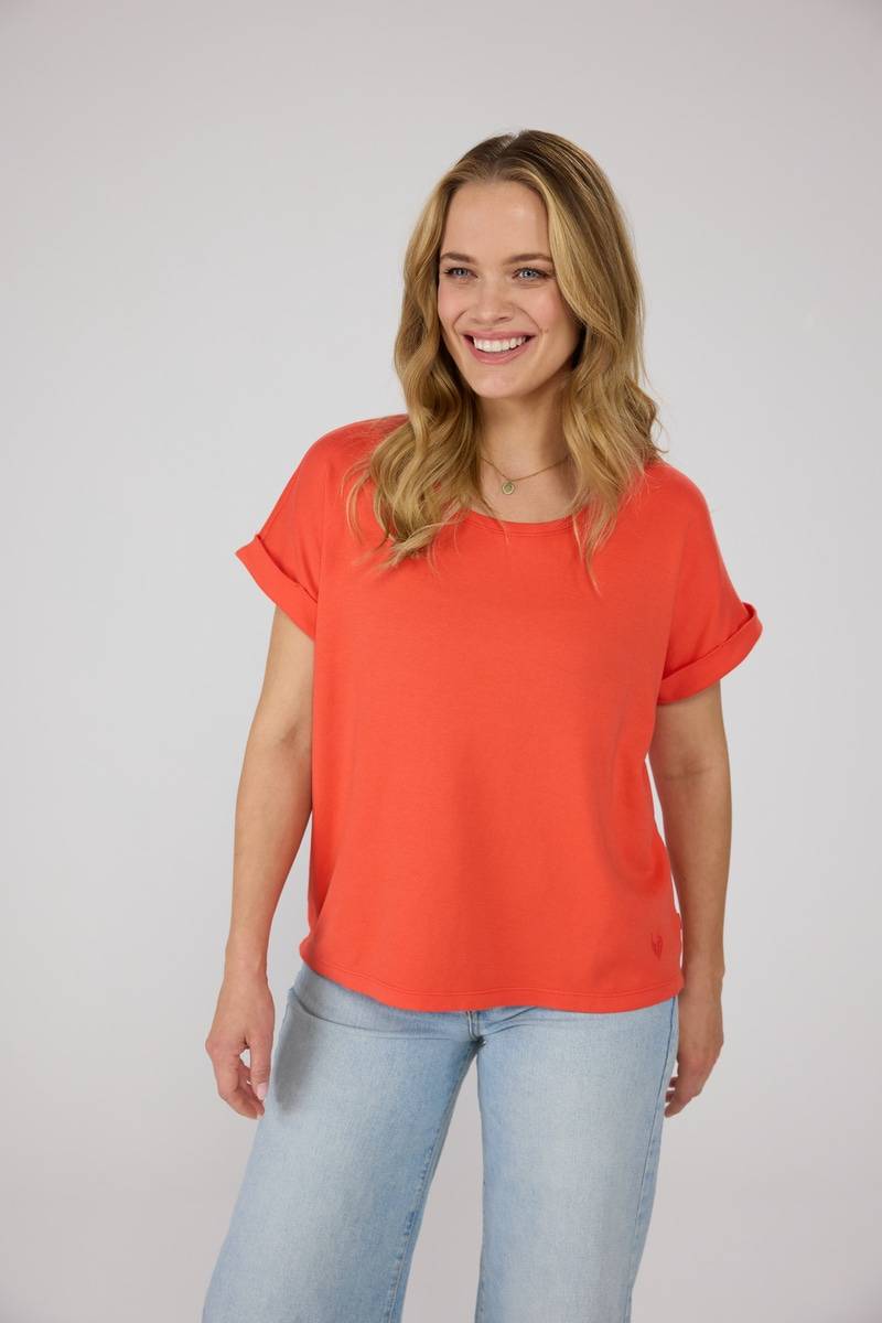 Lieblingsstück Rundhalsshirt »CamilaEp«, mit Logostickerei von Lieblingsstück