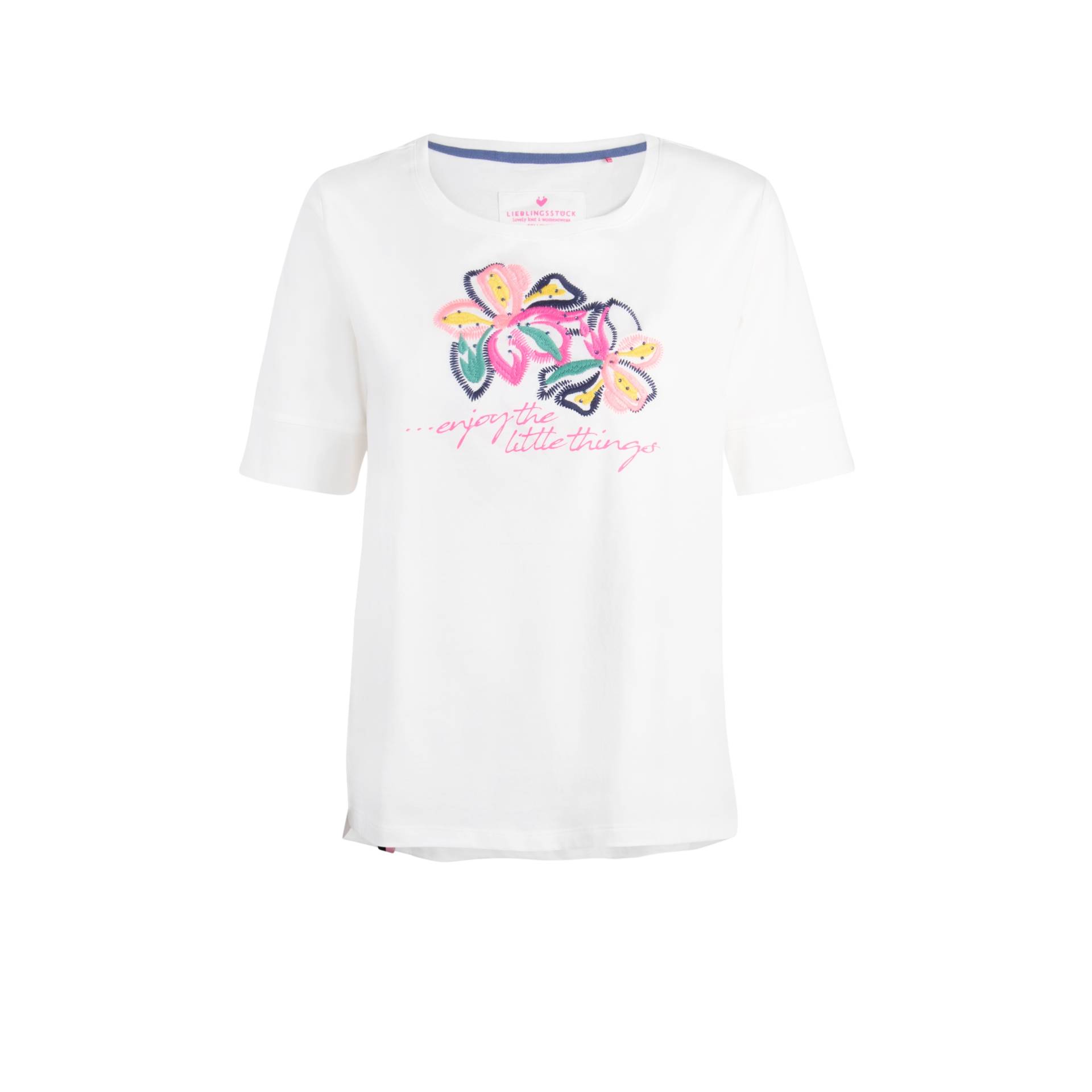 Lieblingsstück Rundhalsshirt »DianeL«, mit Stickerei und Glitzernieten Lieblingsstück Rundhalsshirt »DianeL«, mit Stickerei und Glitzernieten von Lieblingsstück