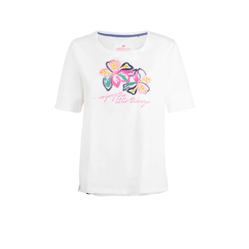 Lieblingsstück Rundhalsshirt »DianeL«, mit Stickerei und Glitzernieten von Lieblingsstück