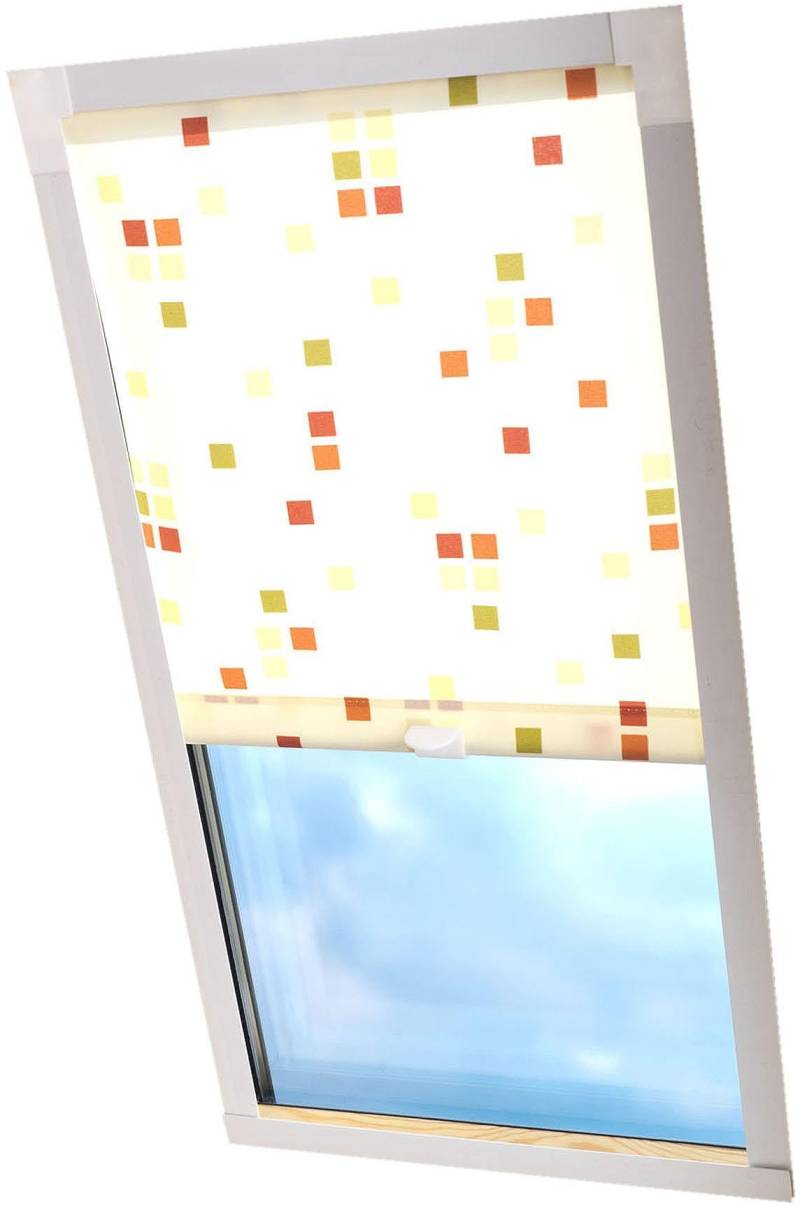 Liedeco Dachfensterrollo »Dekor«, Lichtschutz, in Führungsschienen von LIEDECO