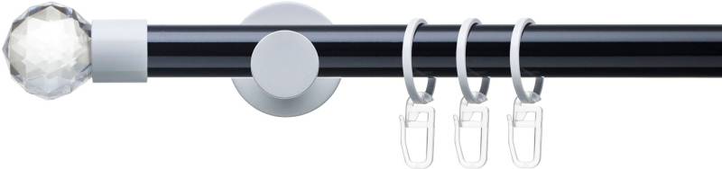 Liedeco Gardinenstange »Fertigstilgarnitur 20 mm Power Celebration Facettkugel«, 1 läufig-läufig, Fixmass, Gardinenstange Komplett, Farbkombination von LIEDECO