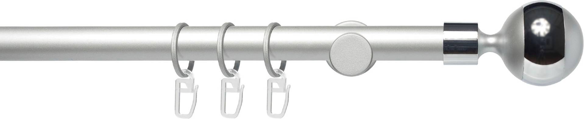Liedeco Gardinenstange »Fertigstilgarnitur 20 mm Power Kugel mit Ring«, 1 läufig-läufig, Fixmass, Gardinenstange Komplett Liedeco Gardinenstange »Fertigstilgarnitur 20 mm Power Kugel mit Ring«, 1 läufig-läufig, Fixmass, Gardinenstange Komplett von LIEDECO
