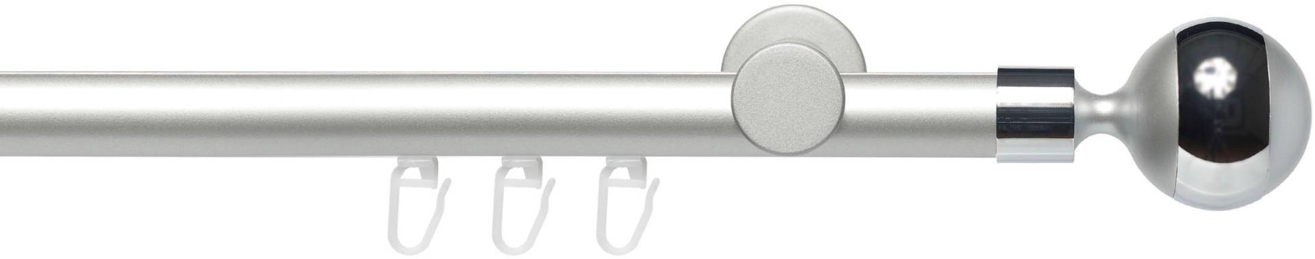 Liedeco Gardinenstange »Innenlaufgarnitur 20 mm Power Kugel mit Ring«, 1 läufig-läufig, Fixmass von LIEDECO