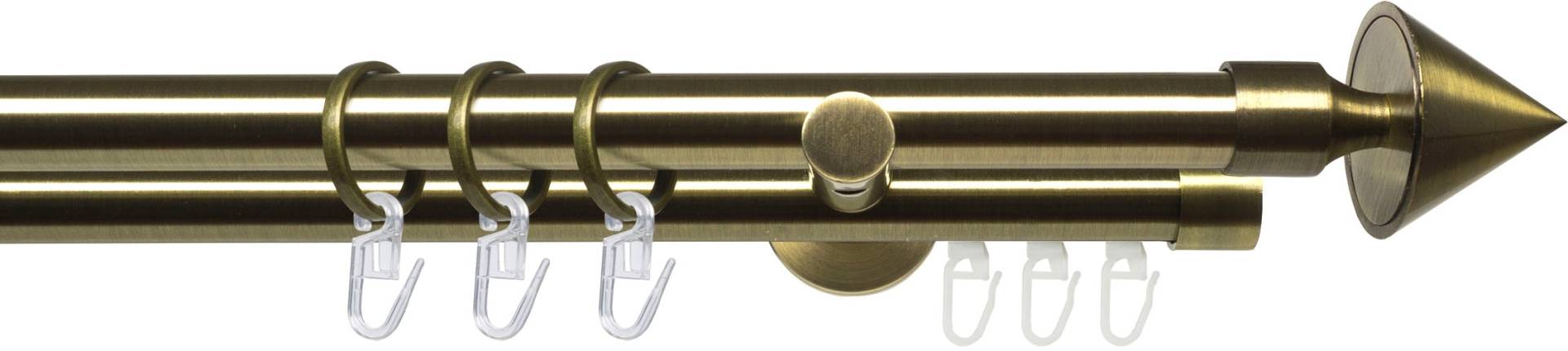 Liedeco Gardinenstange »Stilgarnitur 20 mm Blues Kegel«, 2 läufig-läufig, Fixmass von LIEDECO