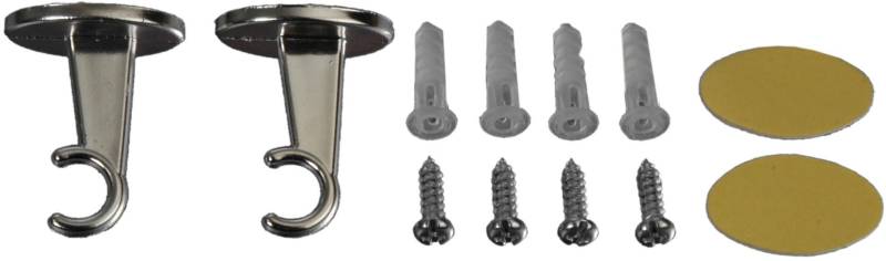 Liedeco Klebeträger, (Set, 2 St.), Schraubträger für Cafehausstangen Ø 8 mm von LIEDECO