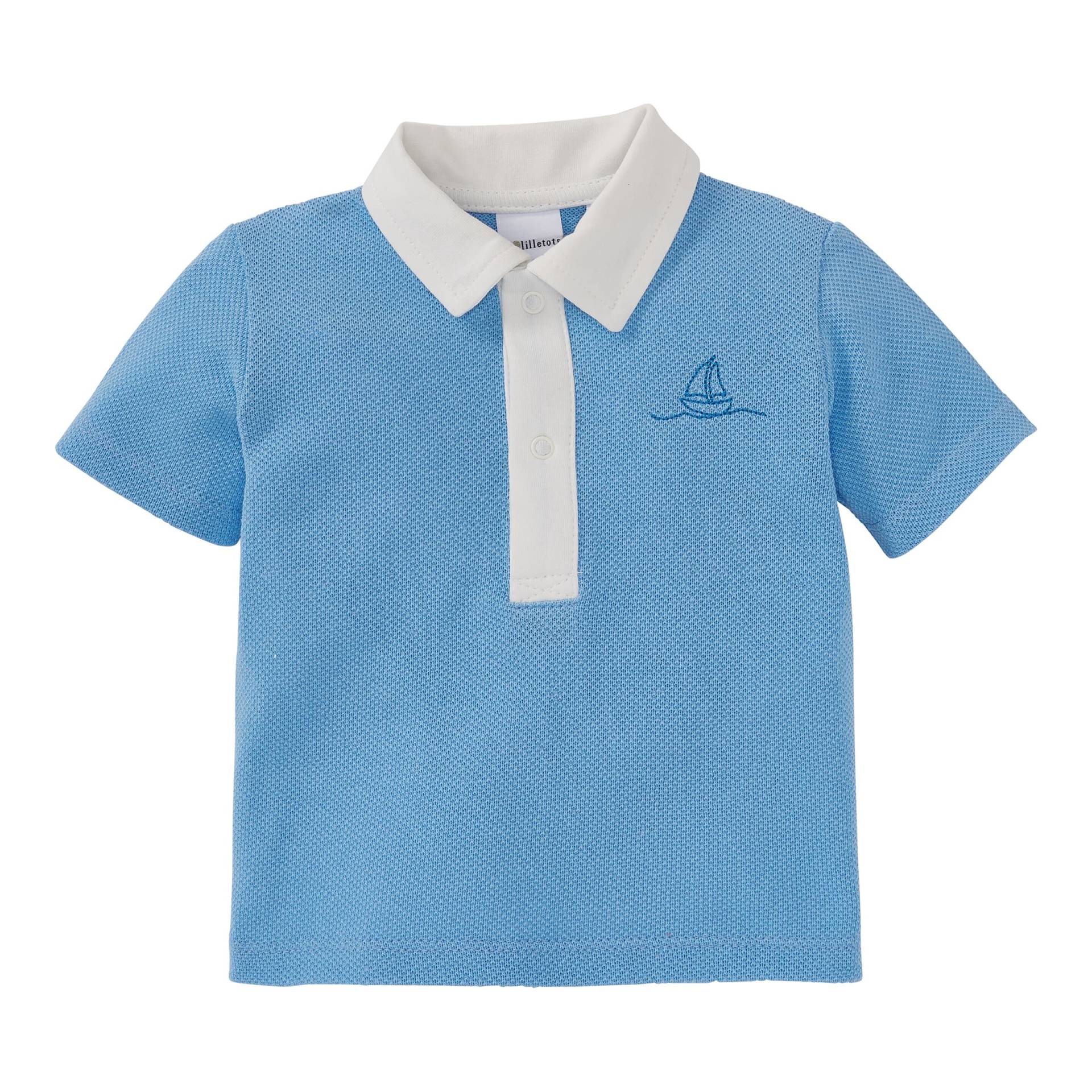 Polo-T-Shirt Waffelpiqué von Lilletots