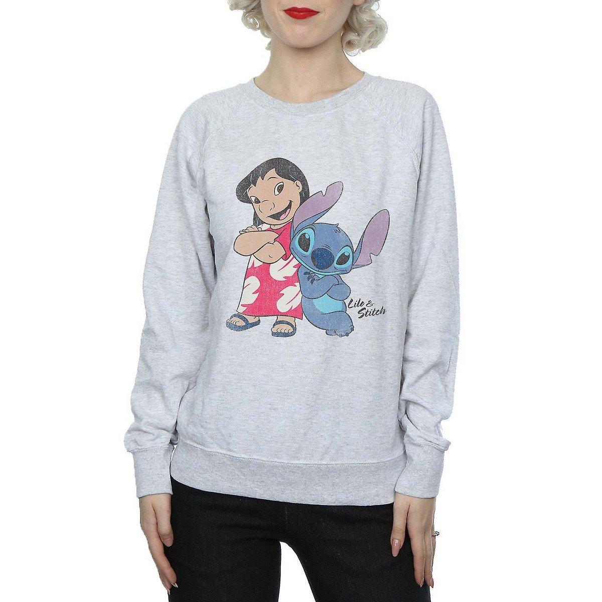 Classic Sweatshirt Damen Grau L von Lilo & Stitch