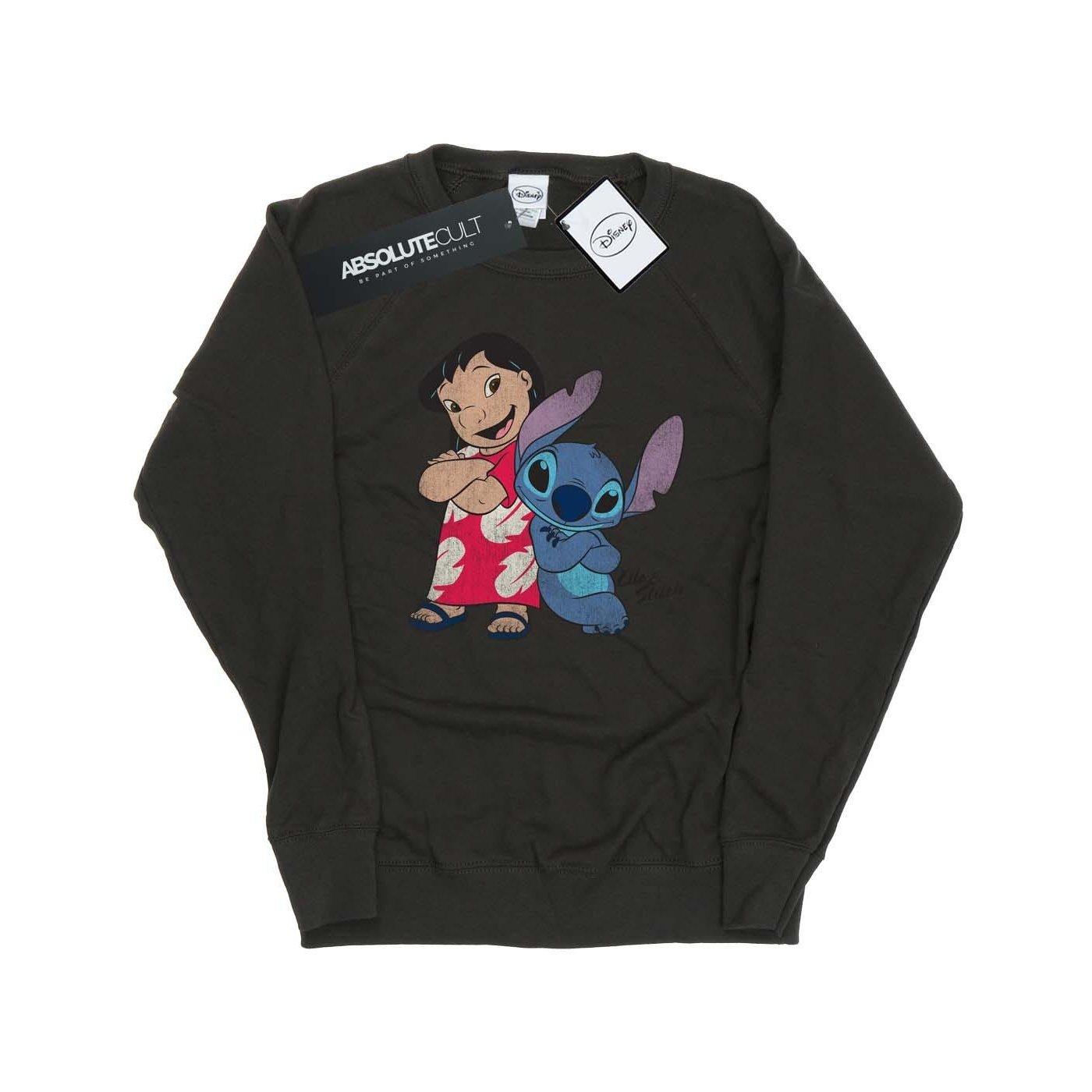 Classic Sweatshirt Damen Taubengrau XS von Lilo & Stitch