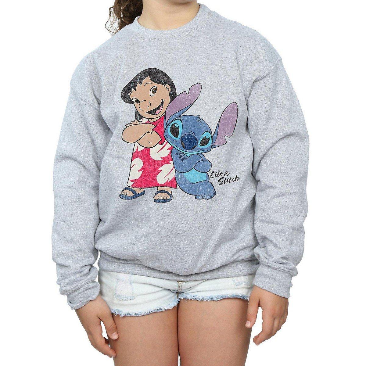 Classic Sweatshirt Mädchen Grau 116 von Lilo & Stitch