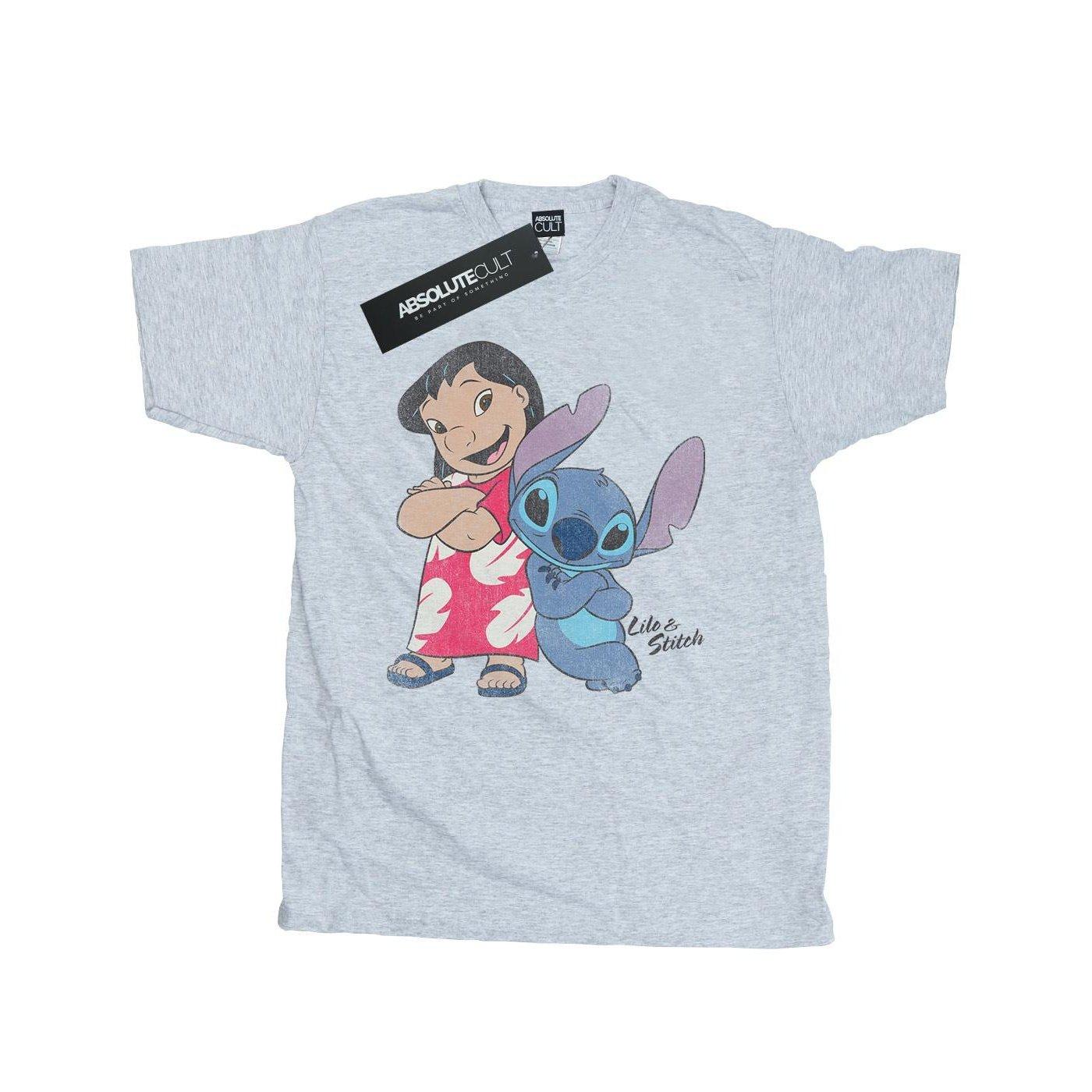 Classic Tshirt Herren Grau 3XL von Lilo & Stitch