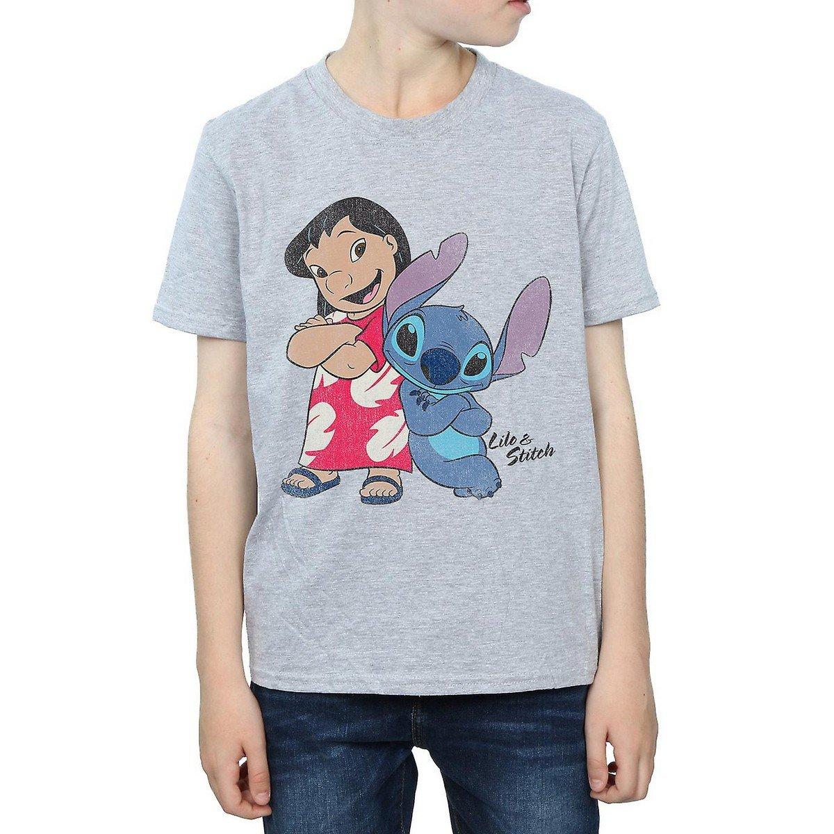 Classic Tshirt Jungen Grau 116 von Lilo & Stitch