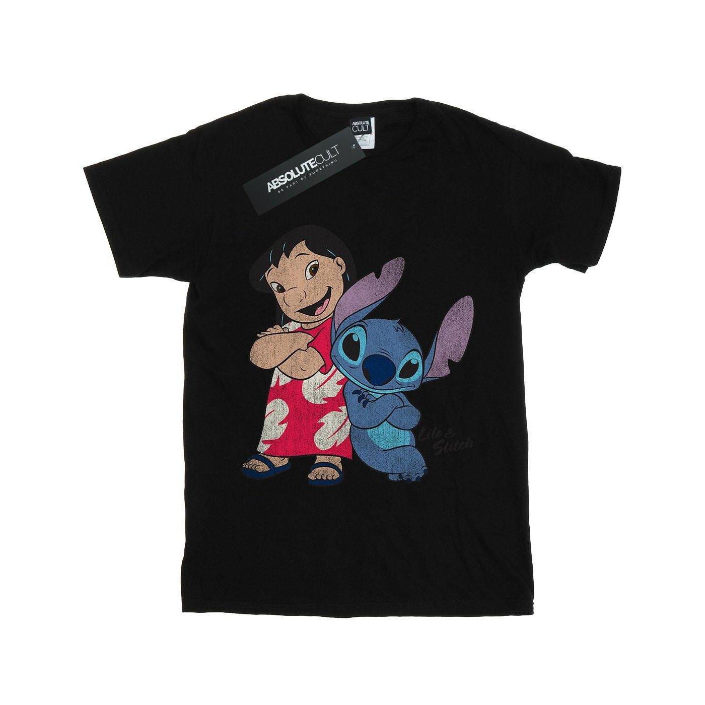 Classic Tshirt Unisex Schwarz 116 von Lilo & Stitch