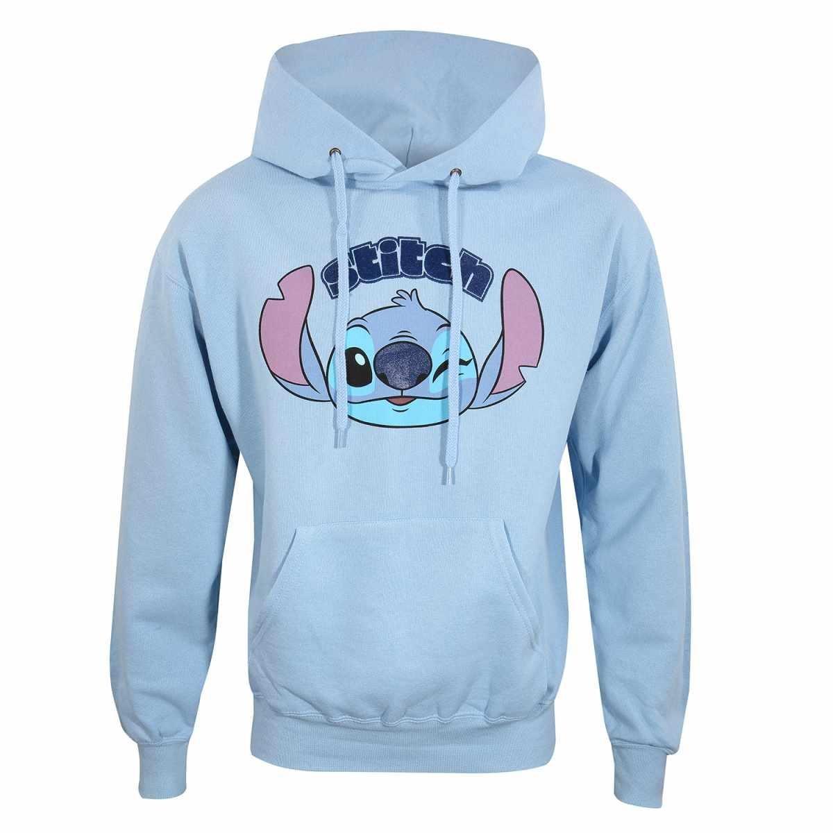 Kapuzenpullover Damen Blau S von Lilo & Stitch