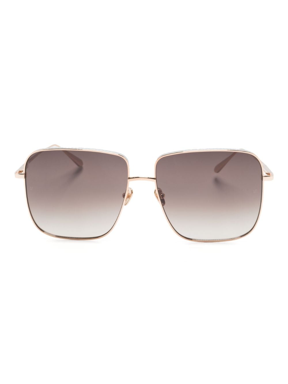 Linda Farrow Andoa square-frame sunglasses - Pink von Linda Farrow