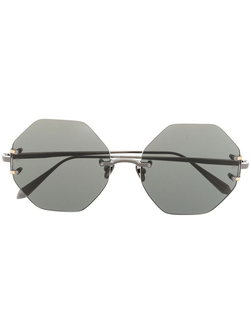 Linda Farrow Aurua round-frame sunglasses - Grey von Linda Farrow