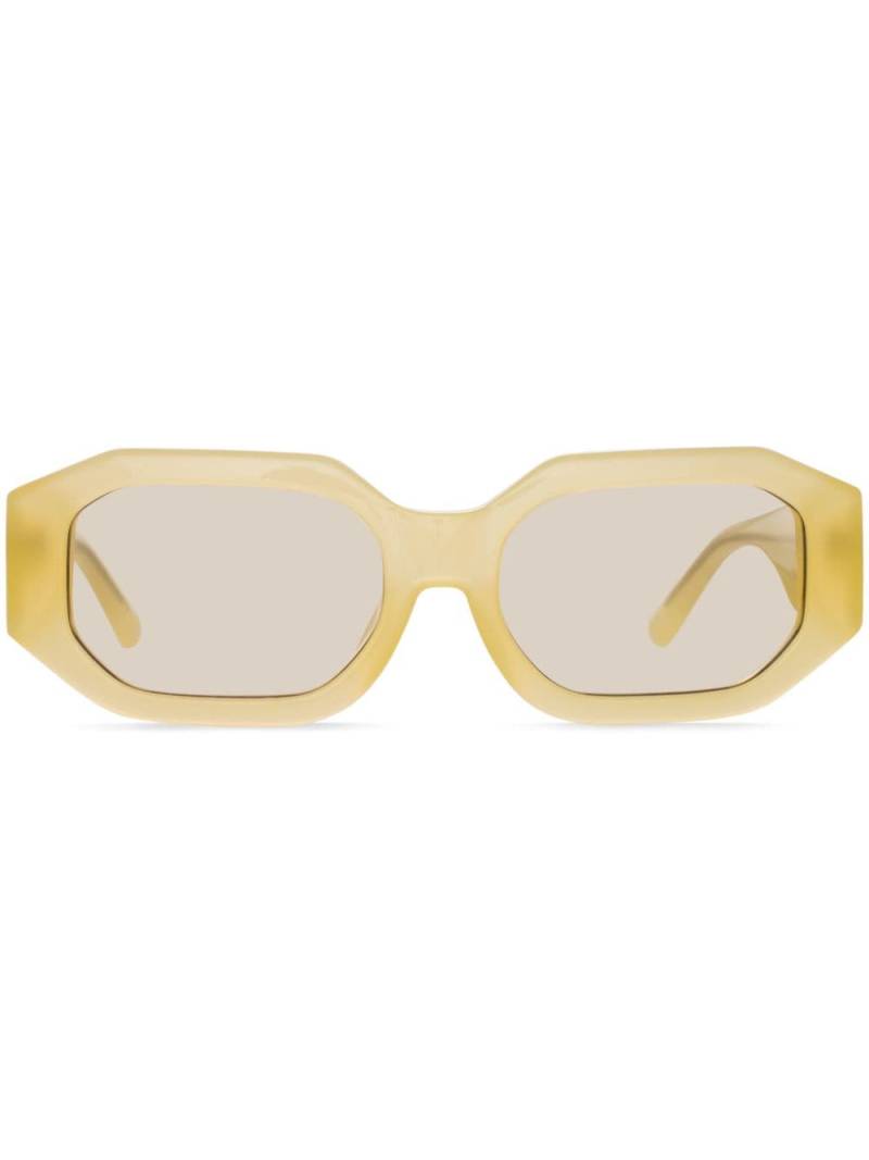 Linda Farrow Blake oval-lenses sunglasses - Yellow von Linda Farrow
