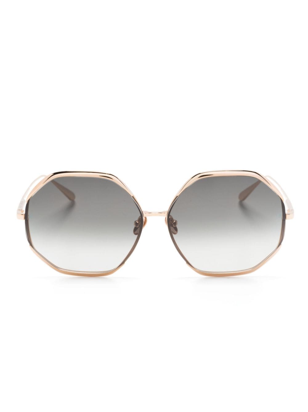 Linda Farrow Camila geometric-frame sunglasses - Pink von Linda Farrow