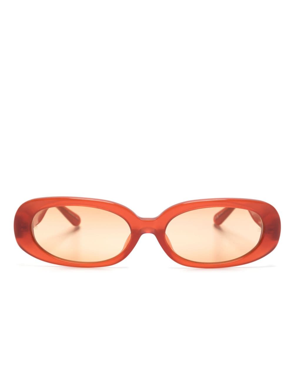 Linda Farrow Cara oval-frame tinted sunglasses - Orange von Linda Farrow