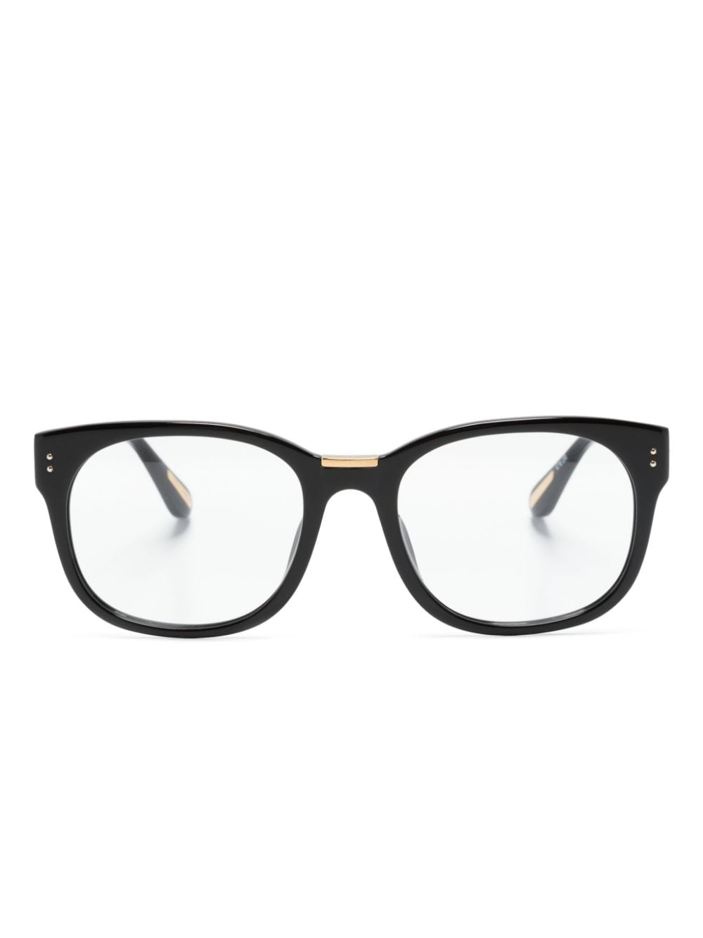 Linda Farrow Cedric wayfarer-frame glasses - Black von Linda Farrow