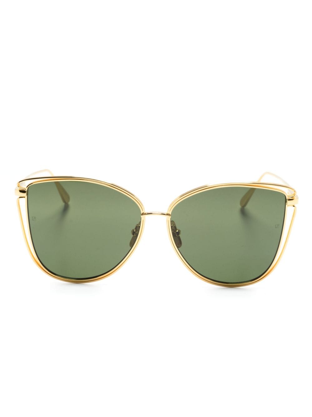 Linda Farrow Dinah cat-eye sunglasses - Gold von Linda Farrow