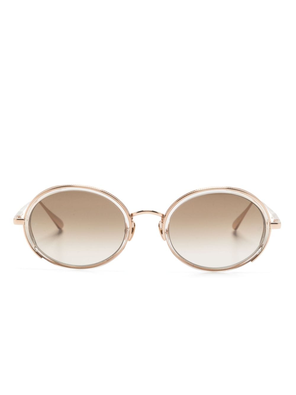 Linda Farrow Finn oval-shape sunglasses - Gold von Linda Farrow