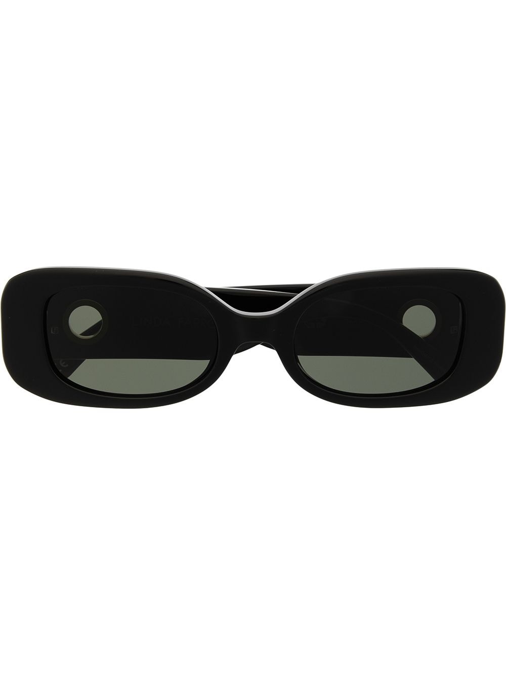 Linda Farrow Lola rectangle-frame sunglasses - Black von Linda Farrow