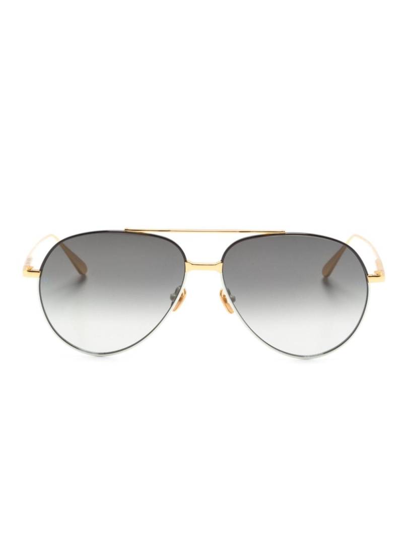 Linda Farrow Marcelo pilot-frame sunglasses - Gold von Linda Farrow