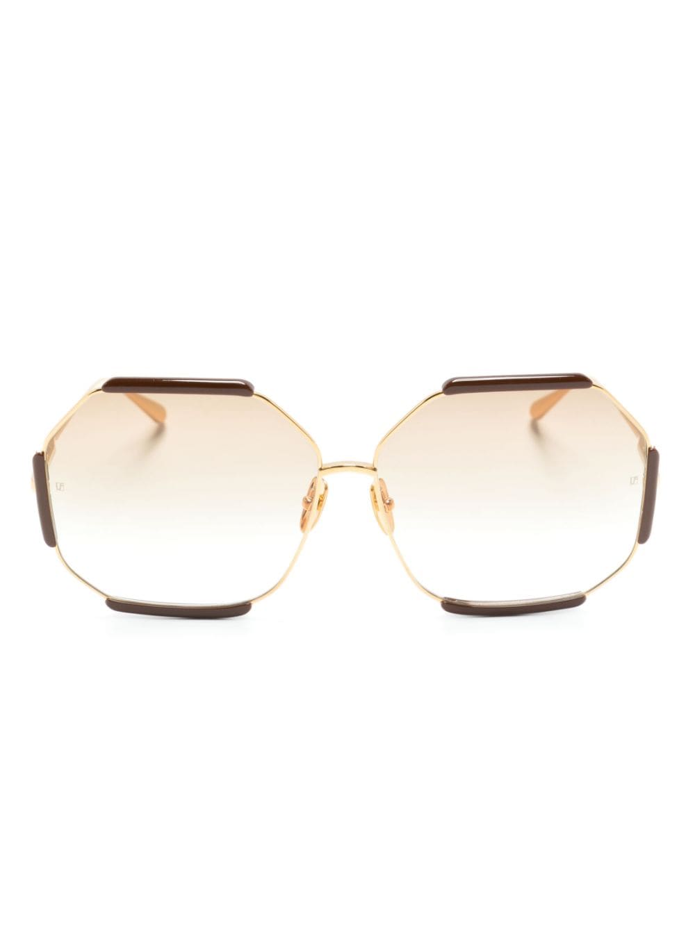 Linda Farrow Margot gradient-lenses sunglasses - Brown von Linda Farrow