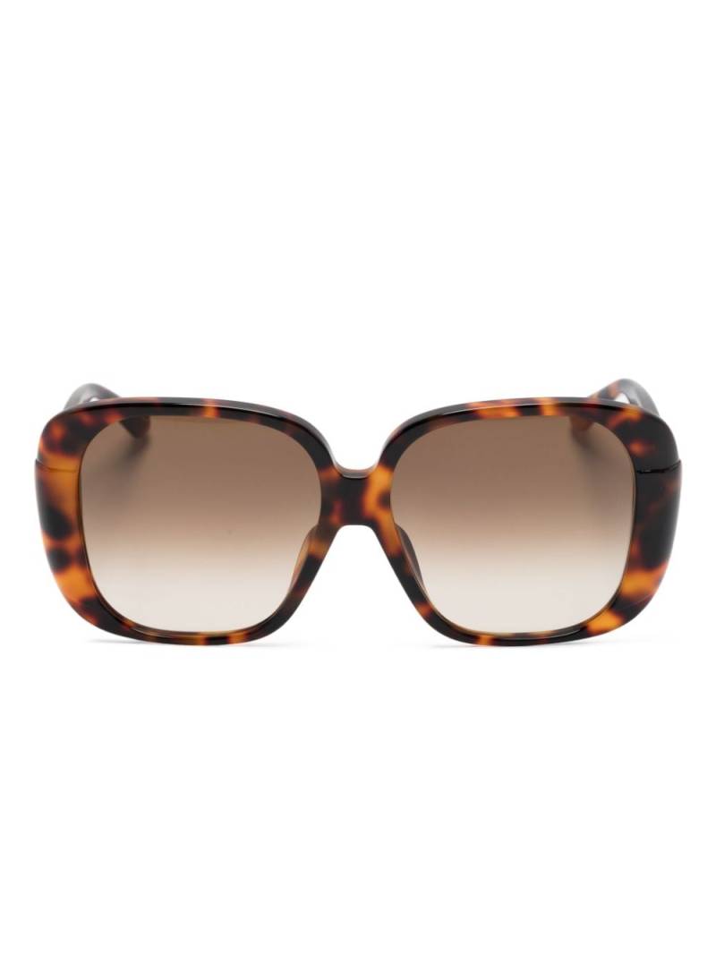 Linda Farrow Mima square-frame sunglasses - Brown von Linda Farrow