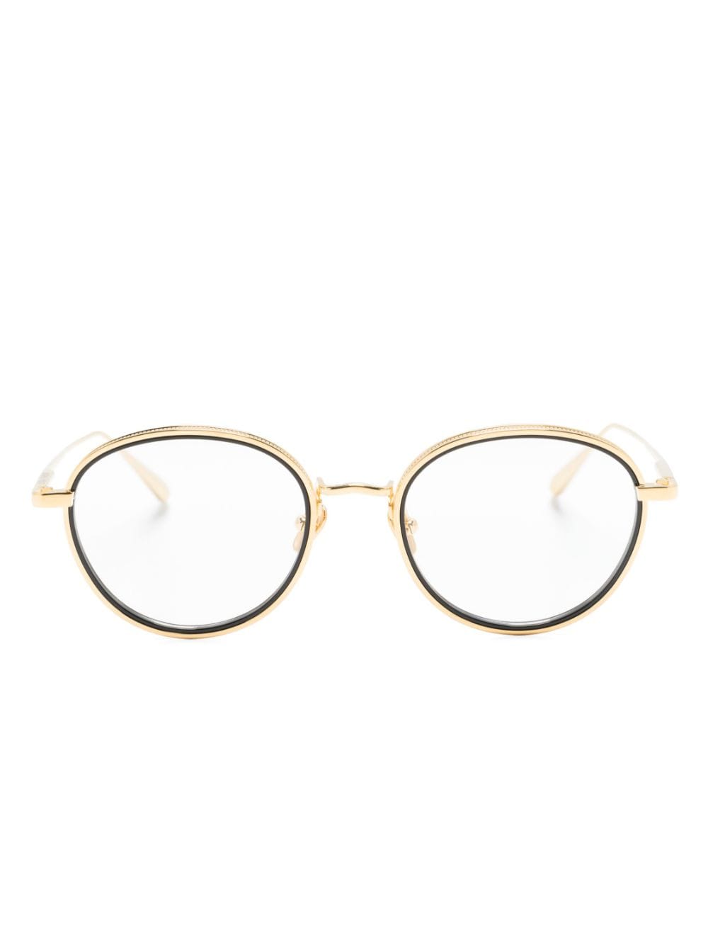 Linda Farrow Moss round-frame glasses - Gold von Linda Farrow
