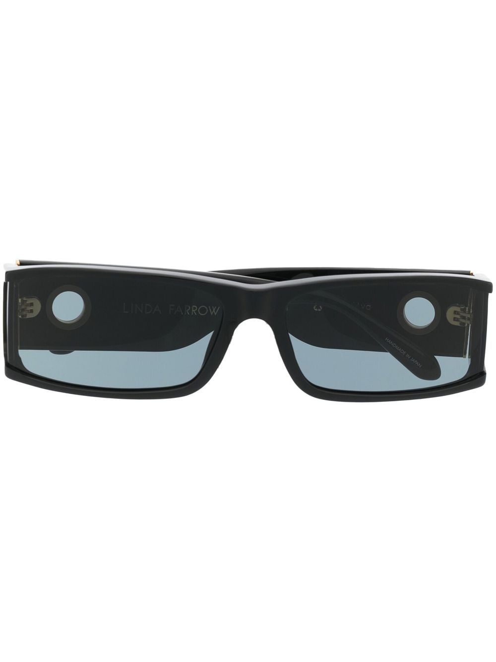 Linda Farrow Mya rectangle-frame sunglasses - Black von Linda Farrow