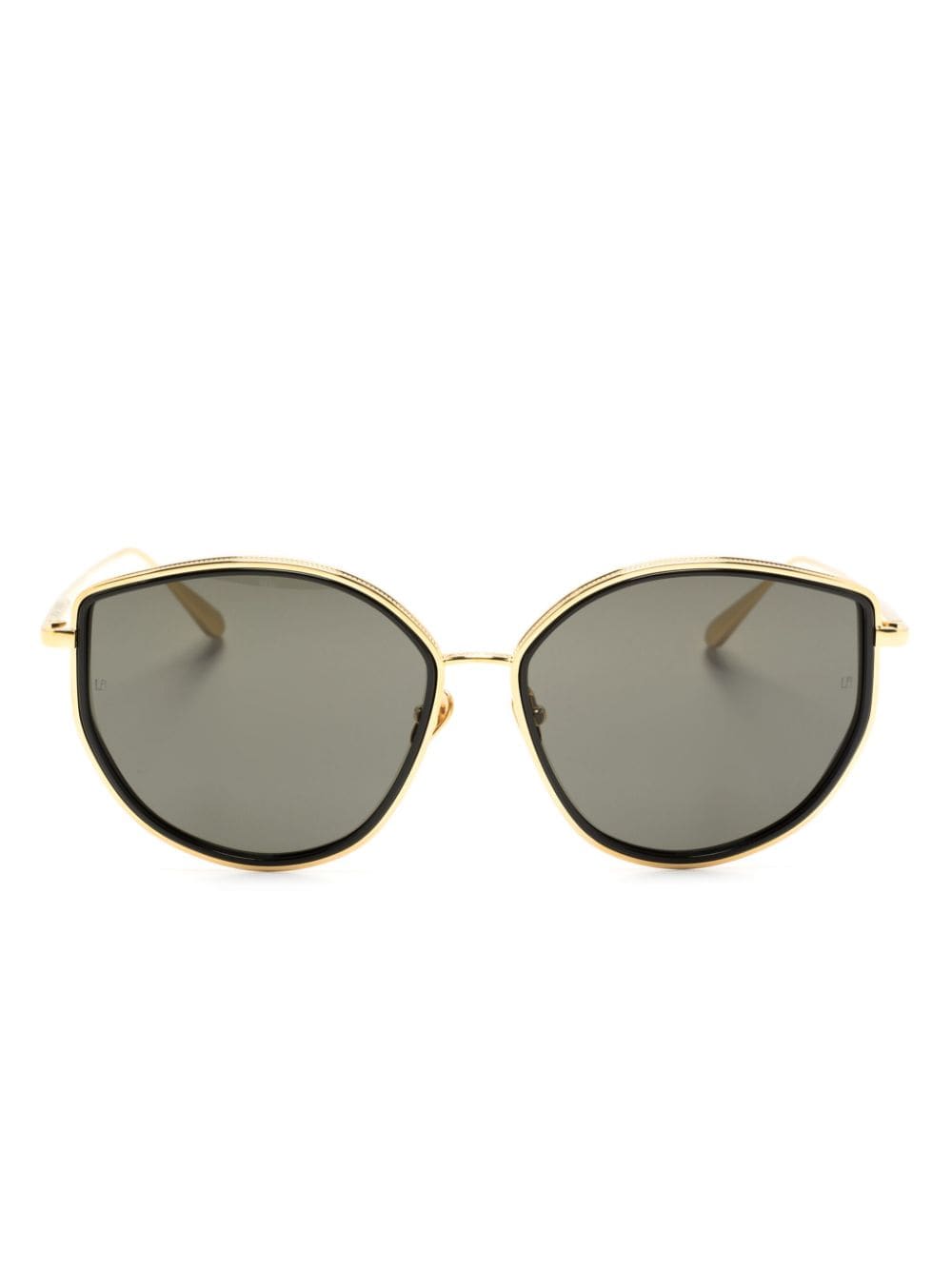 Linda Farrow Samara cat-eye sunglasses - Gold von Linda Farrow