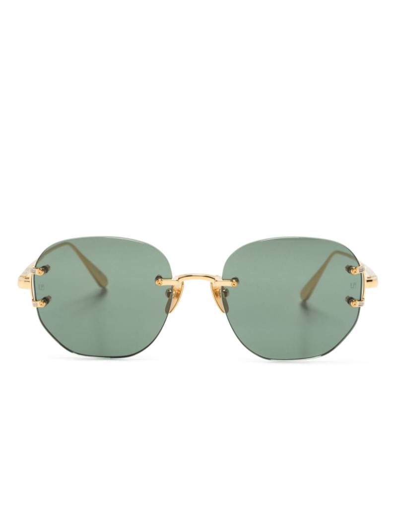 Linda Farrow Sandor geometric-frame sunglasses - Gold von Linda Farrow