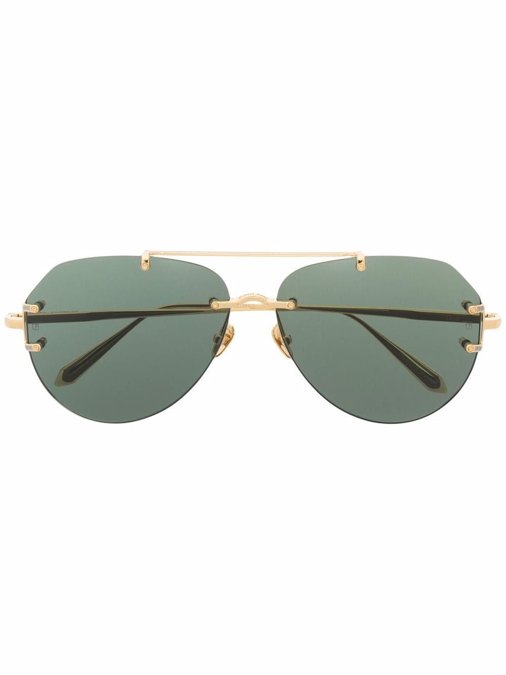 Linda Farrow pilot-frame sunglasses - Gold von Linda Farrow