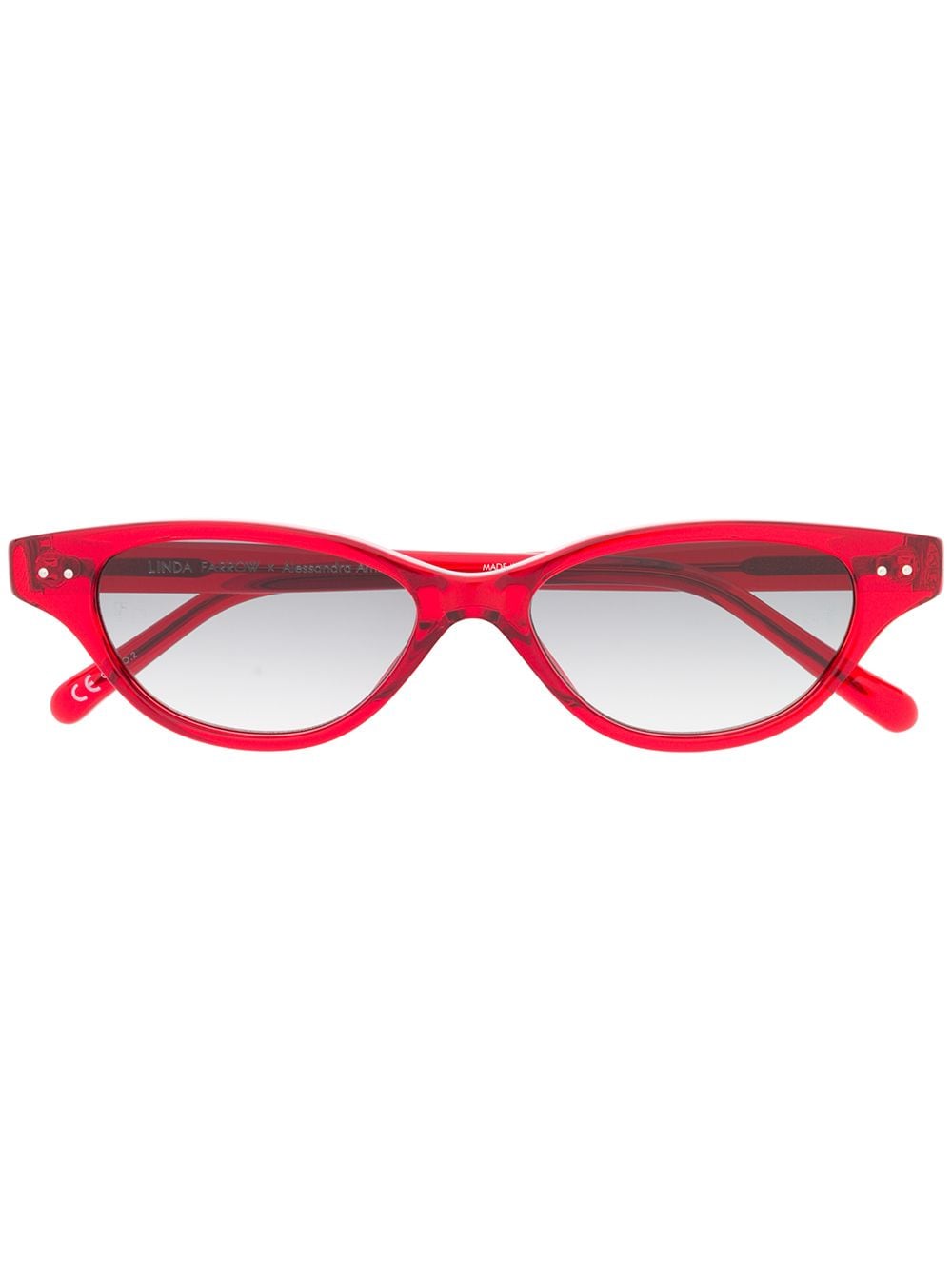 Linda Farrow cat eye sunglasses - Red von Linda Farrow